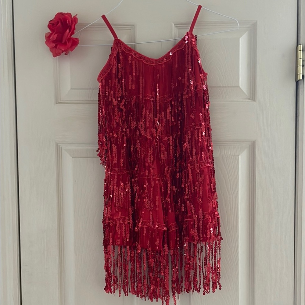 Stage Boutique red sequins dance recital competition costume
